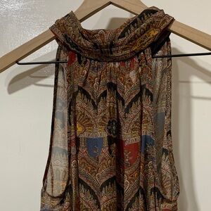 Veronica Beard Vibrant Paisley Patterned Top